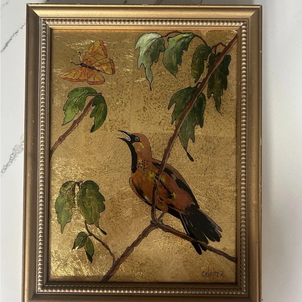 Celenza Framed Gold Leaf Painting